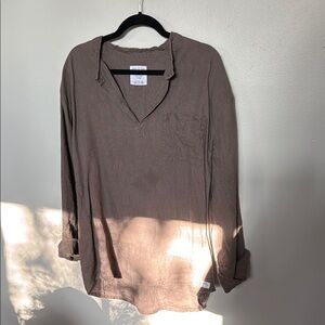 100% Linen Tunic Top by Cedar & Vine